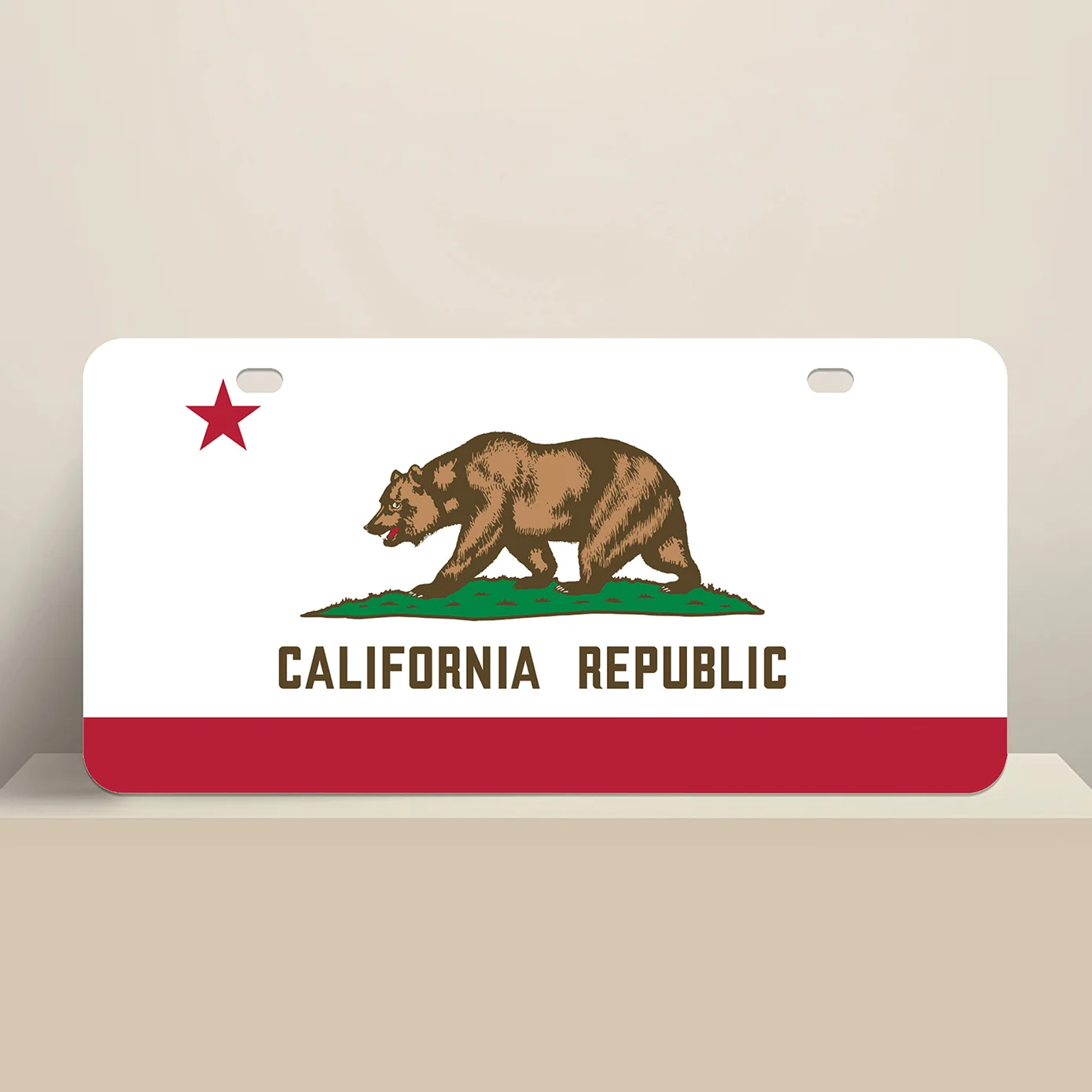 California Republic License Plate