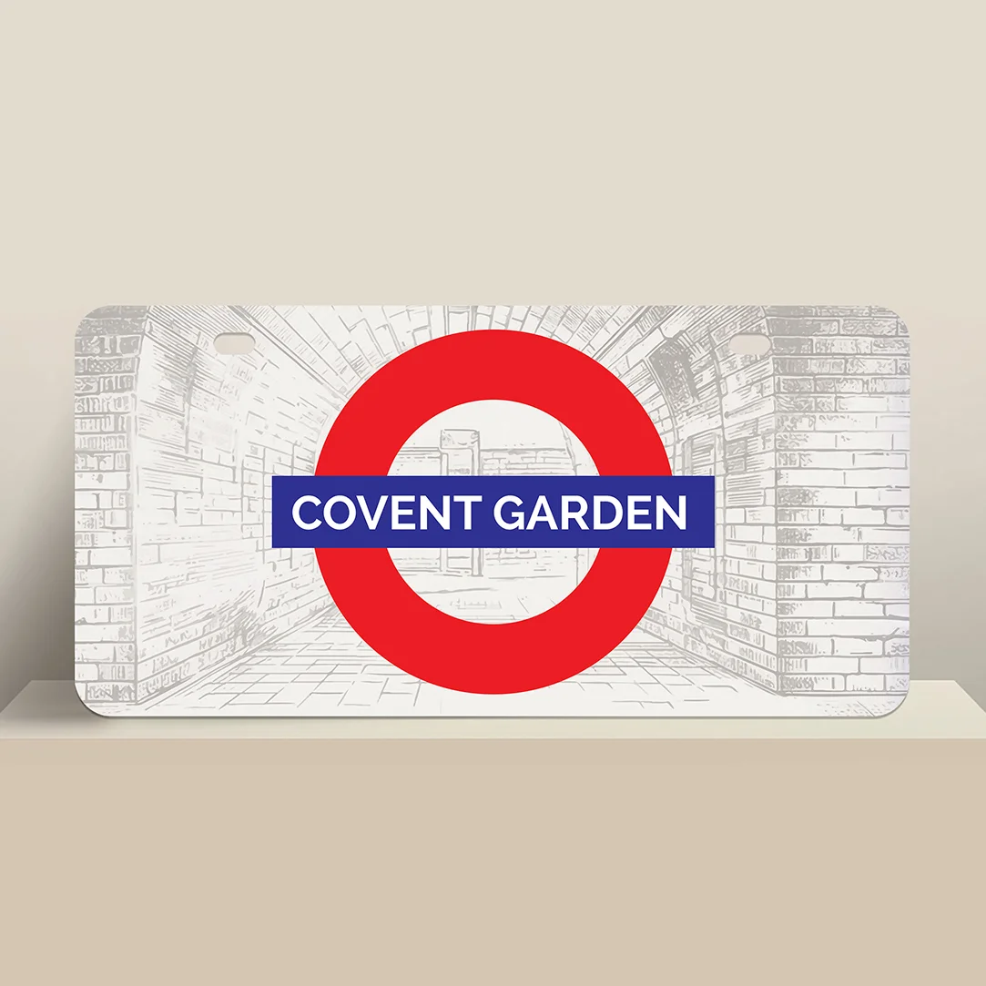 Covent Garden Underground Station Sign Plate