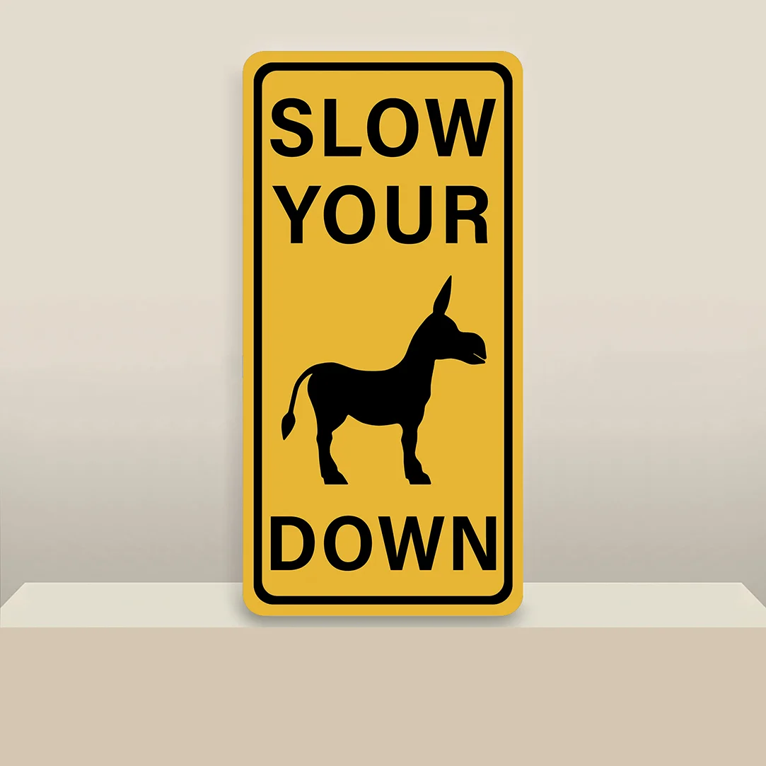 Funny Slow Down Sign