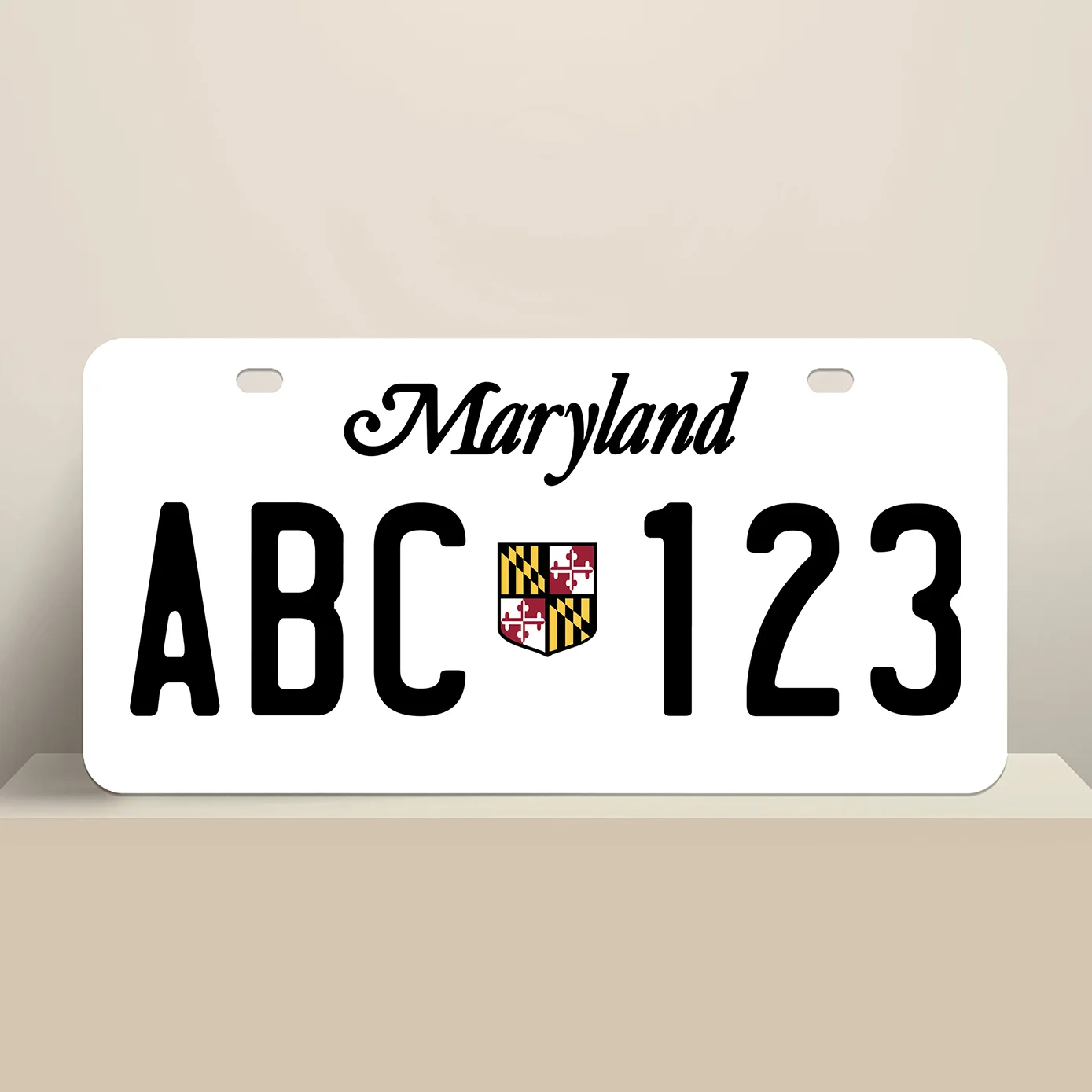Maryland State License Plate 80s Issue
