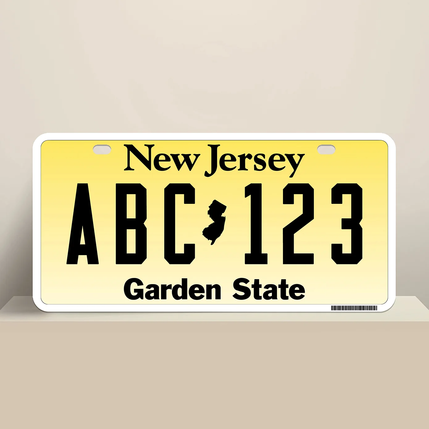 New Jersey License Plate