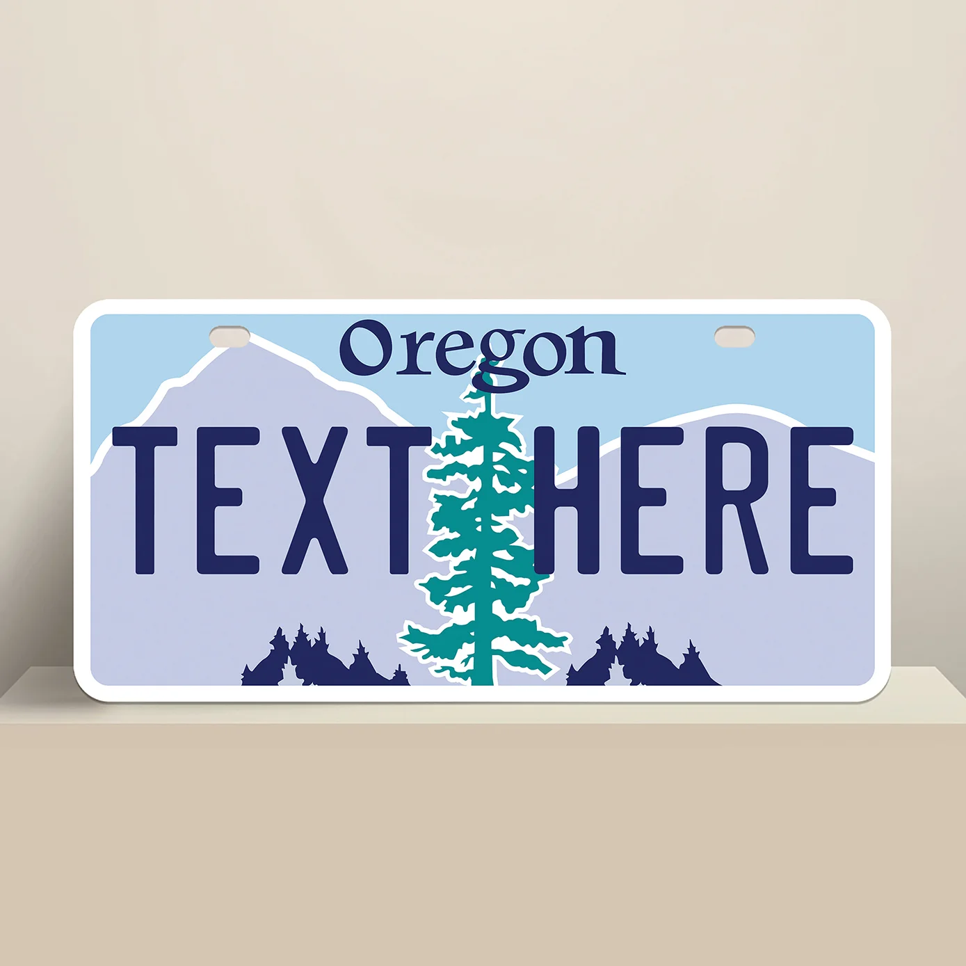 Oregon State License Plate Issue 1989