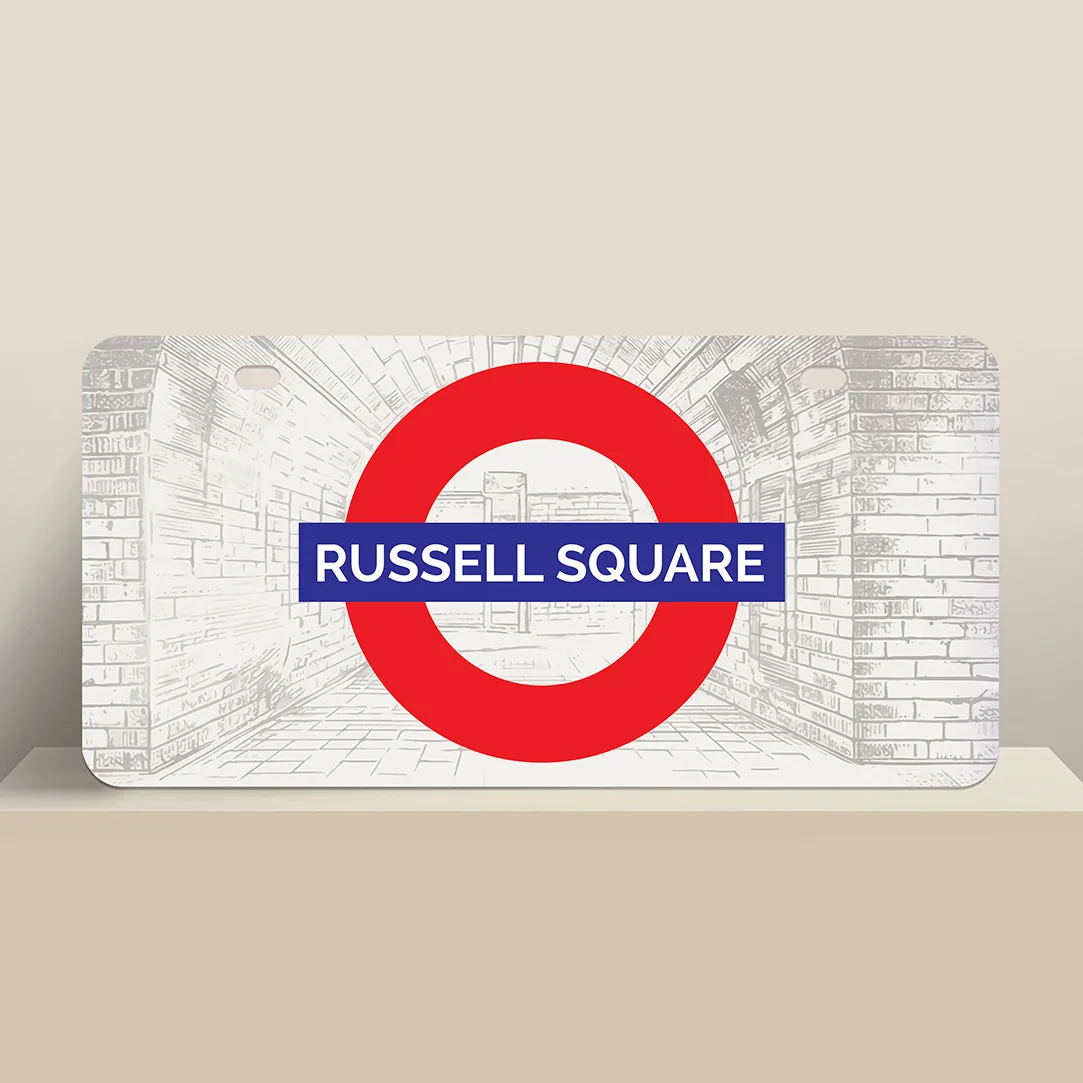 Russell Square Underground Station Sign Plate