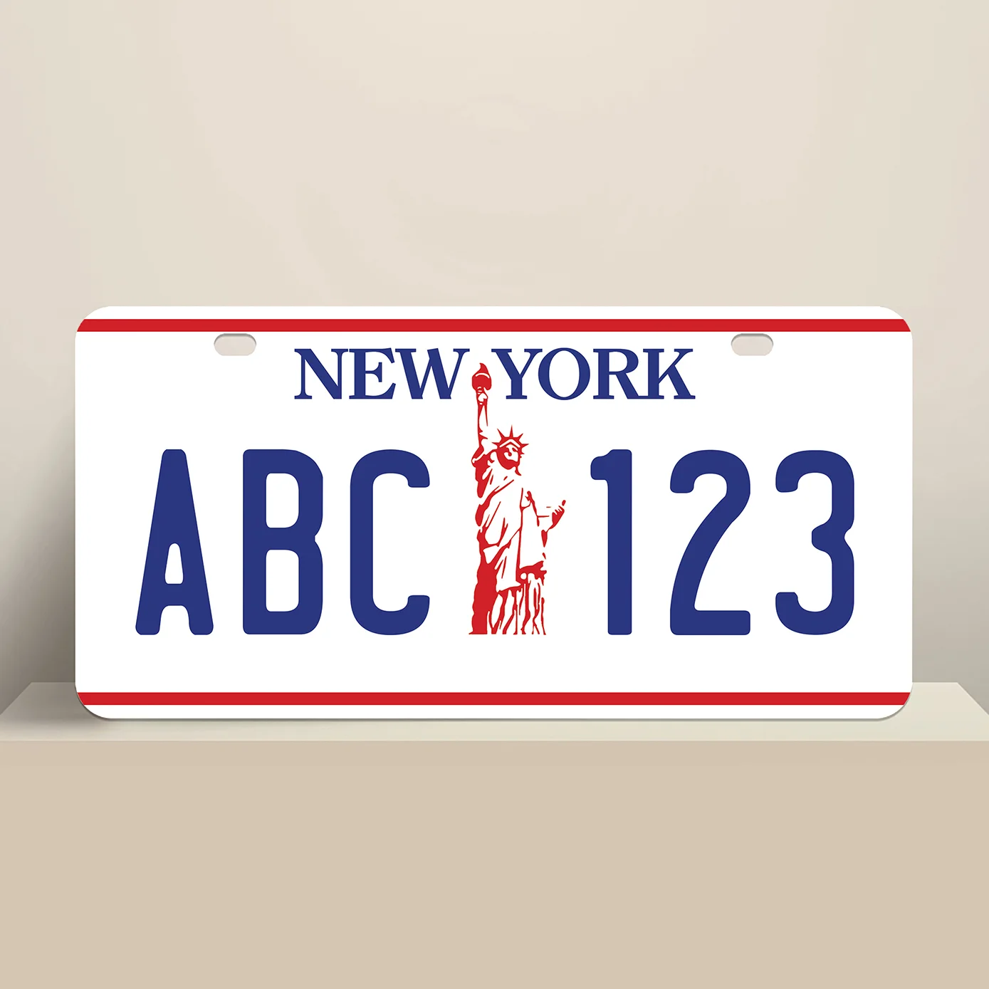 Statue Of Liberty New York License Plate