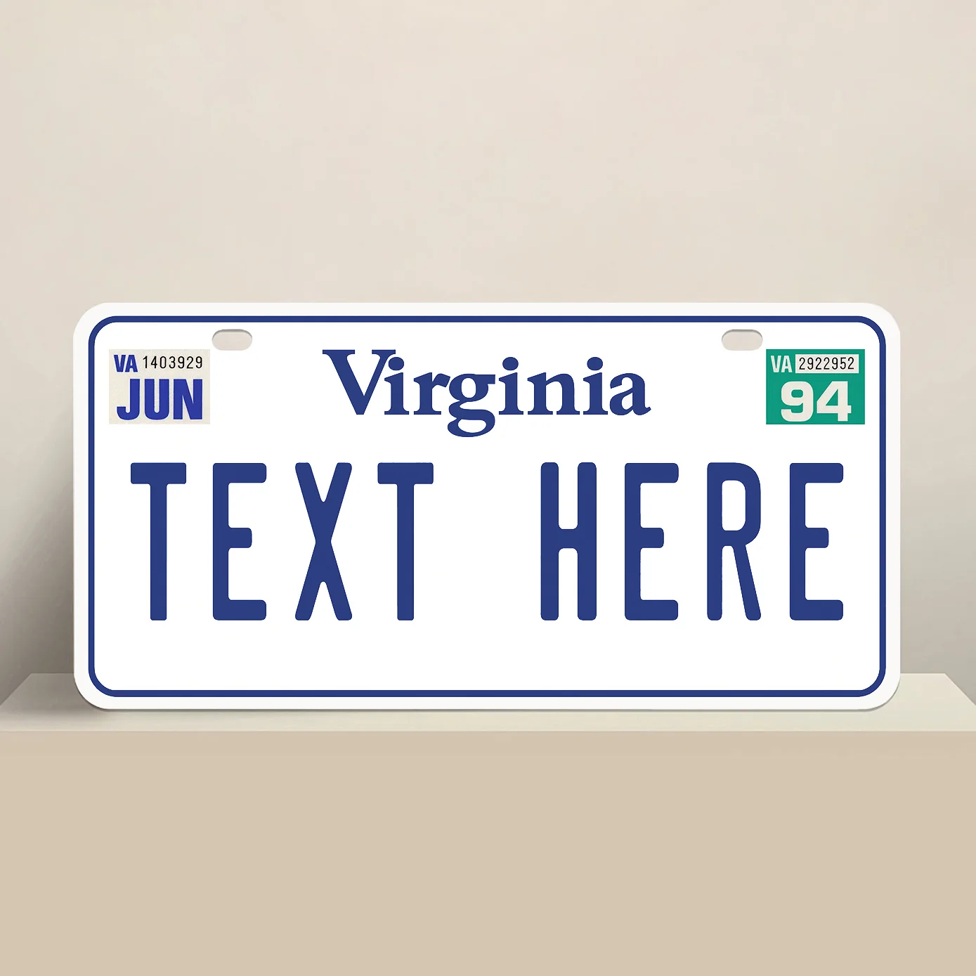 Virginia State License Plate 90 Issue